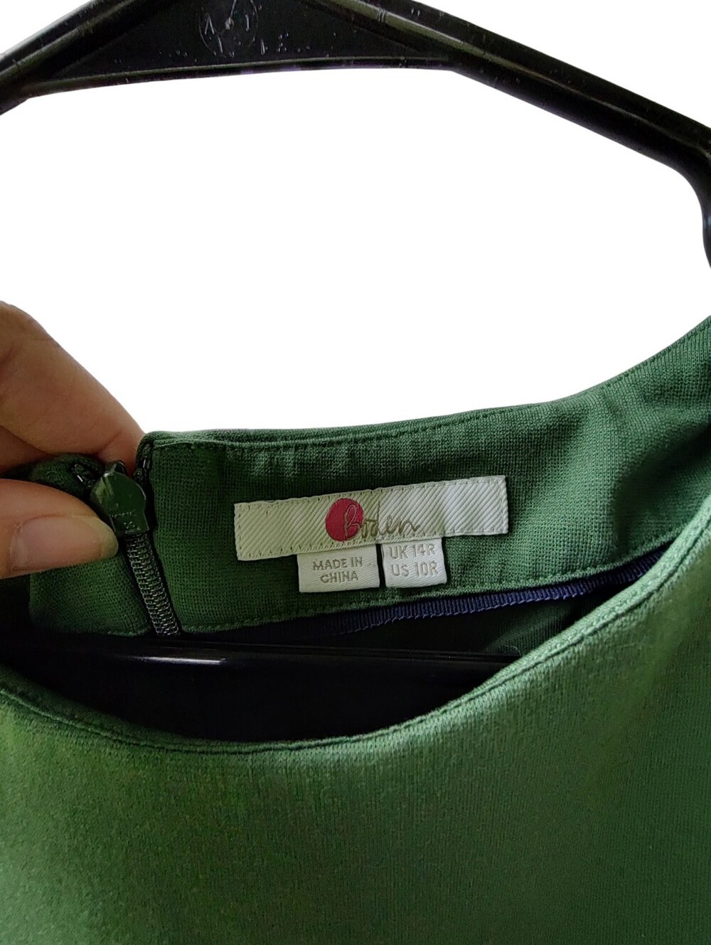 Boden Green Sleeveless Tie-Waist Midi Dress - Picture 3 of 4
